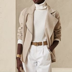 NWT BANANA REPUBLIC | Herringbone Moto Jacket